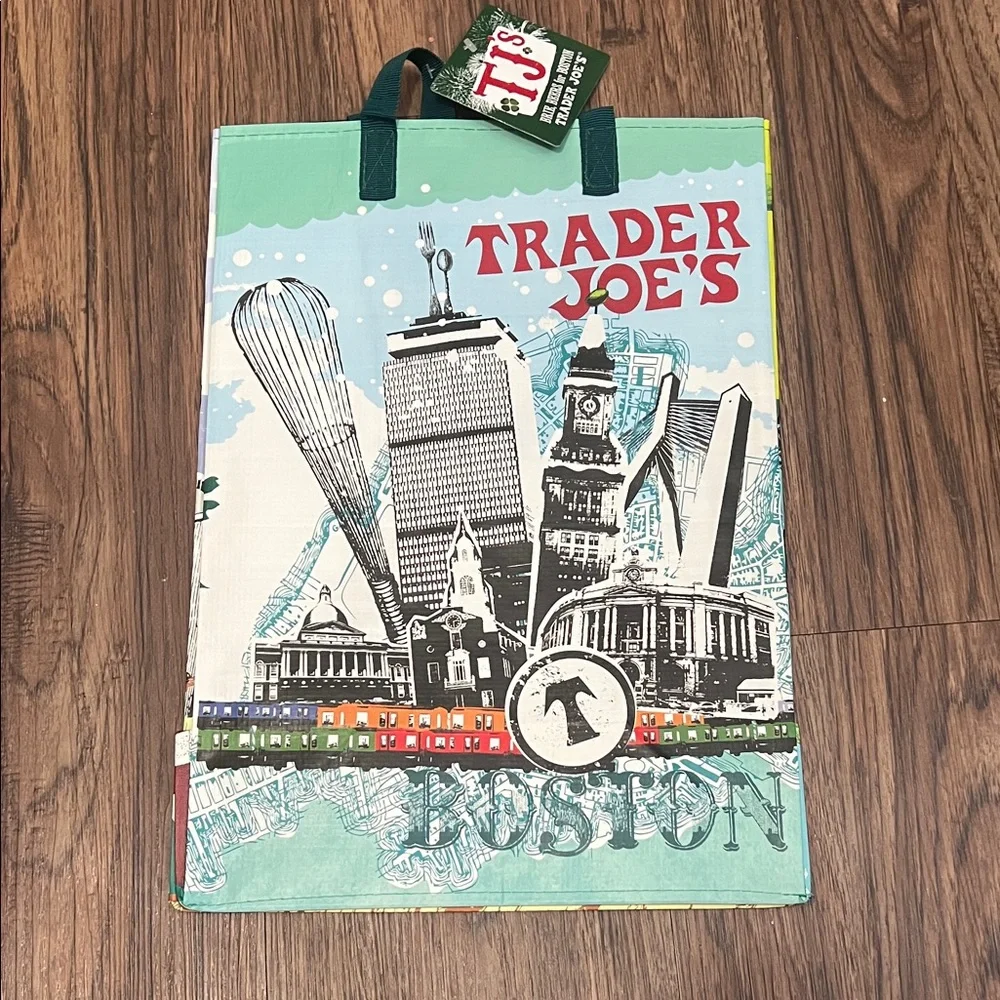 Trader Joe's BOSTON Mystery Bag Reusable Tote Bag